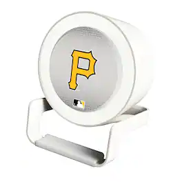 Keyscaper - Pittsburgh Pirates Linen Print Nightlight Charger & Bluetooth Speaker - White