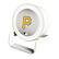 Front. Keyscaper - Pittsburgh Pirates Linen Print Nightlight Charger & Bluetooth Speaker - White.
