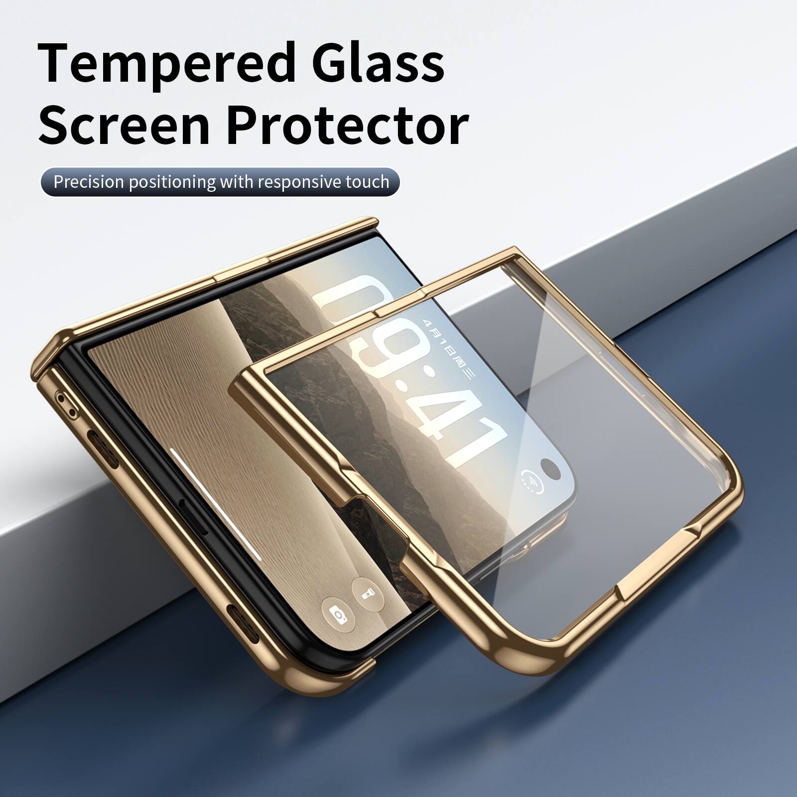 Tempered Glass Screen Protector  
Precision positioning with responsive touch