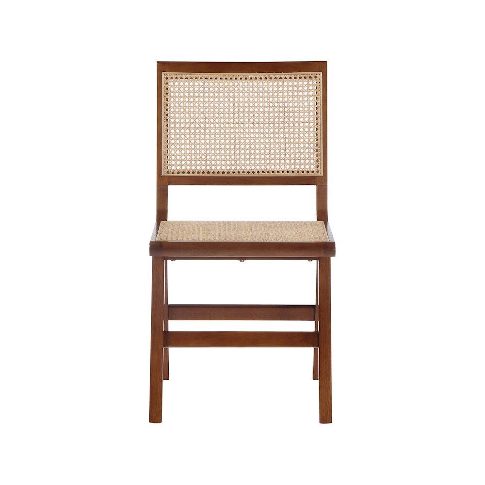 Alt View 2. Meridian Furniture - Preston Walnut Wood Dining Side Chair, Set of 2 - Brown.