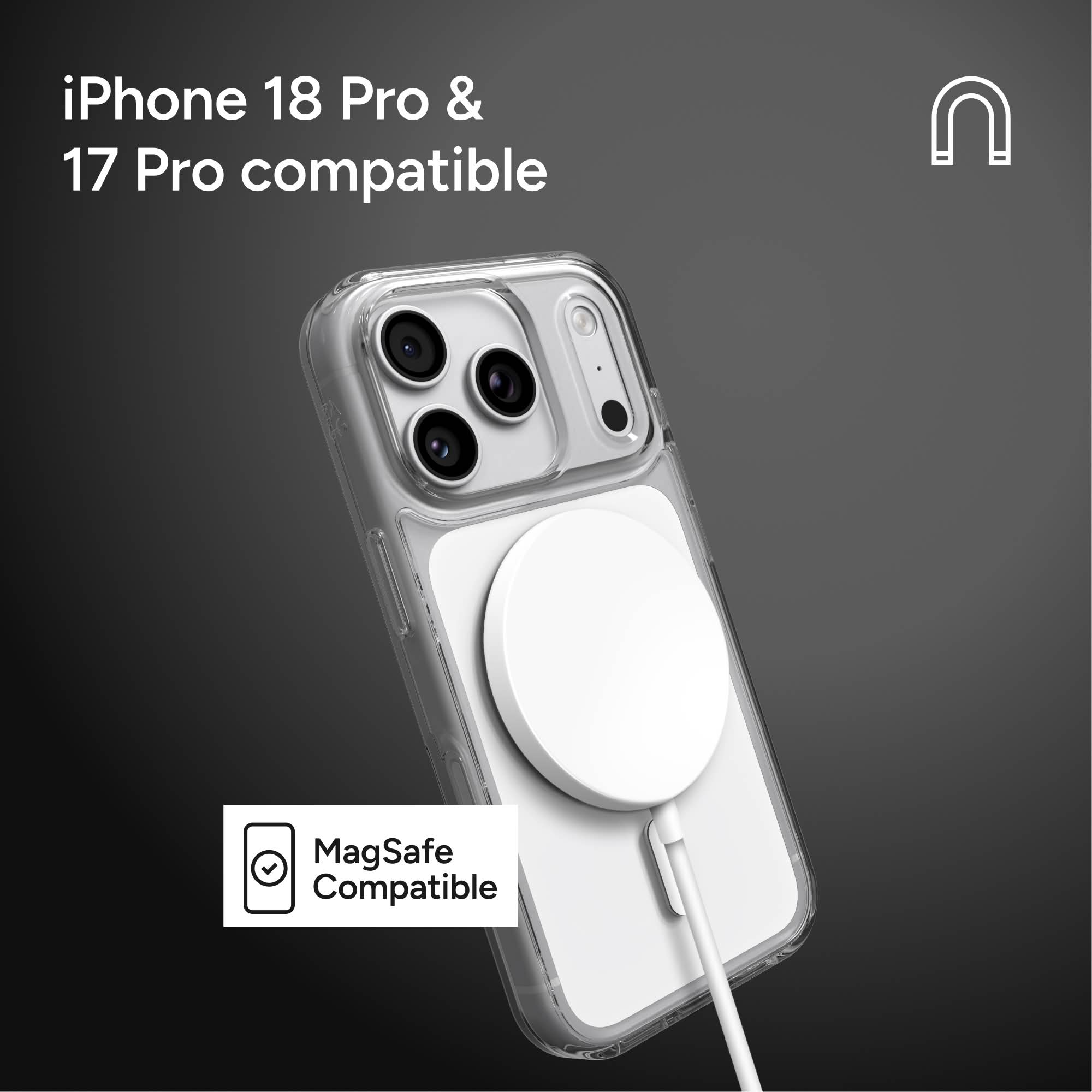 iPhone 18 Pro & 17 Pro compatible

MagSafe Compatible