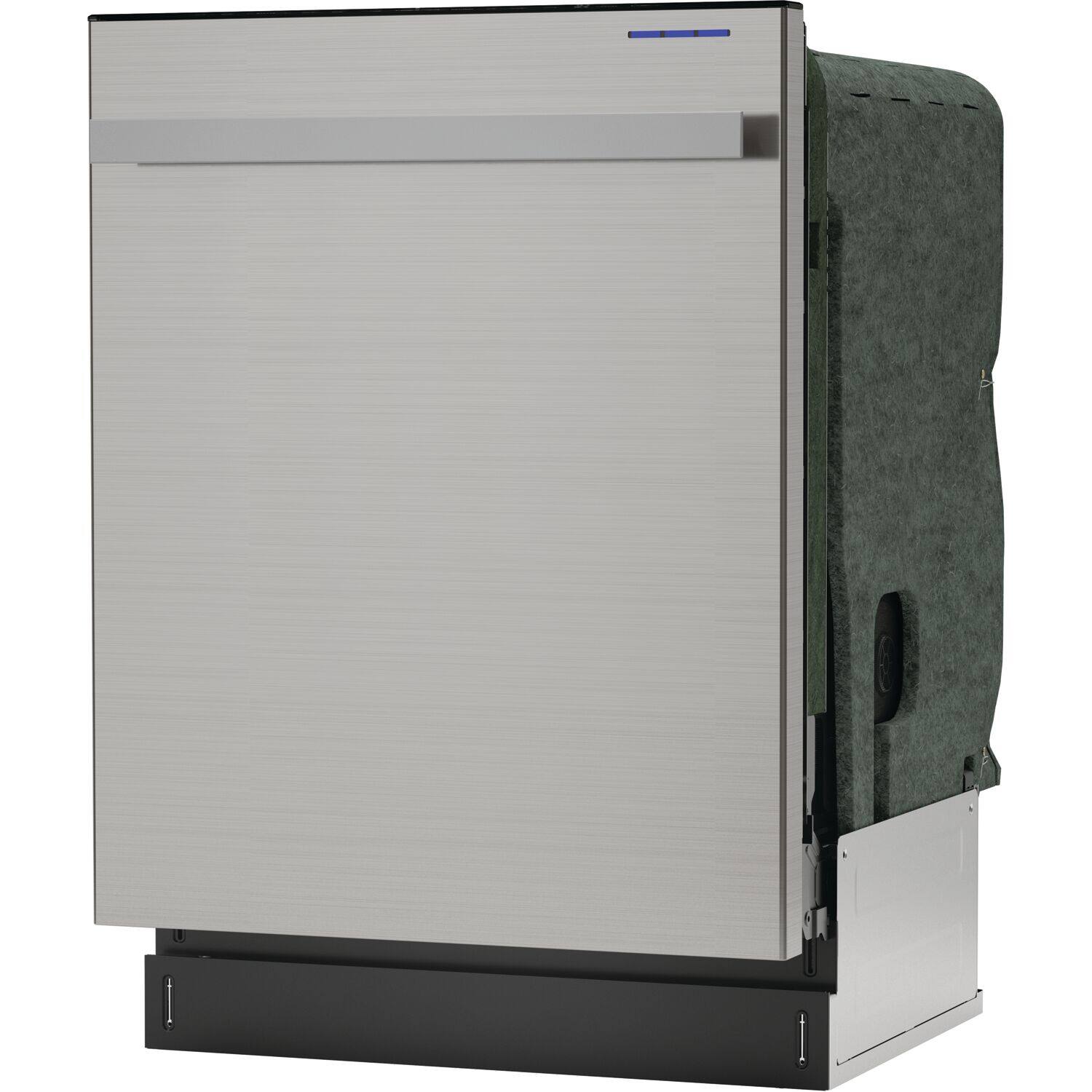 Alt View 1. Sharp - 24-In. Top Control Slide-In Dishwasher in Stainless Steel.