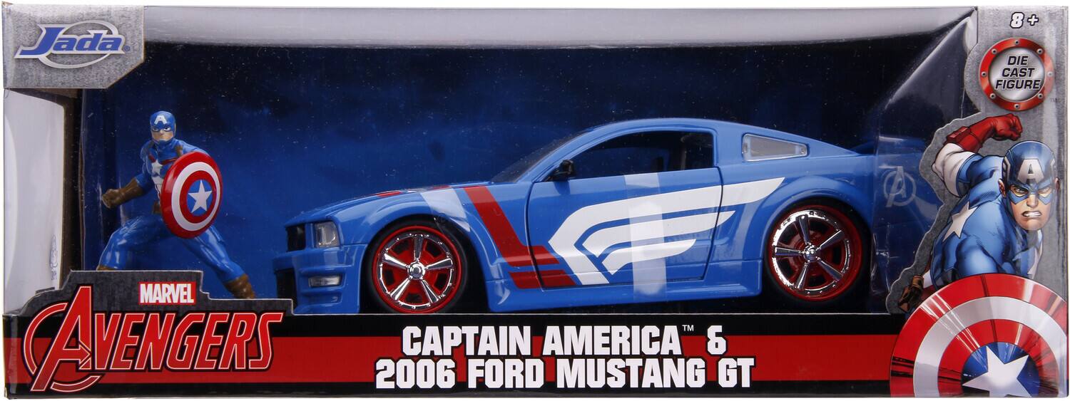 Jada Toys 1:24 Diecast 2006 Ford Mustang GT With Captain