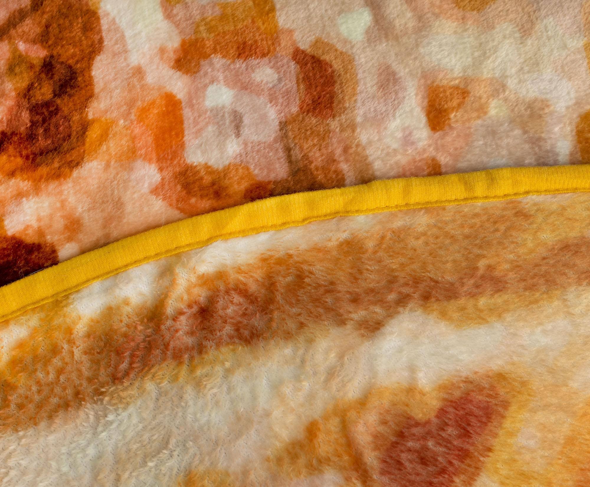 Alt View 1. Toynk - Waffle Round Fleece Throw Blanket | 60 Inches - Brown.