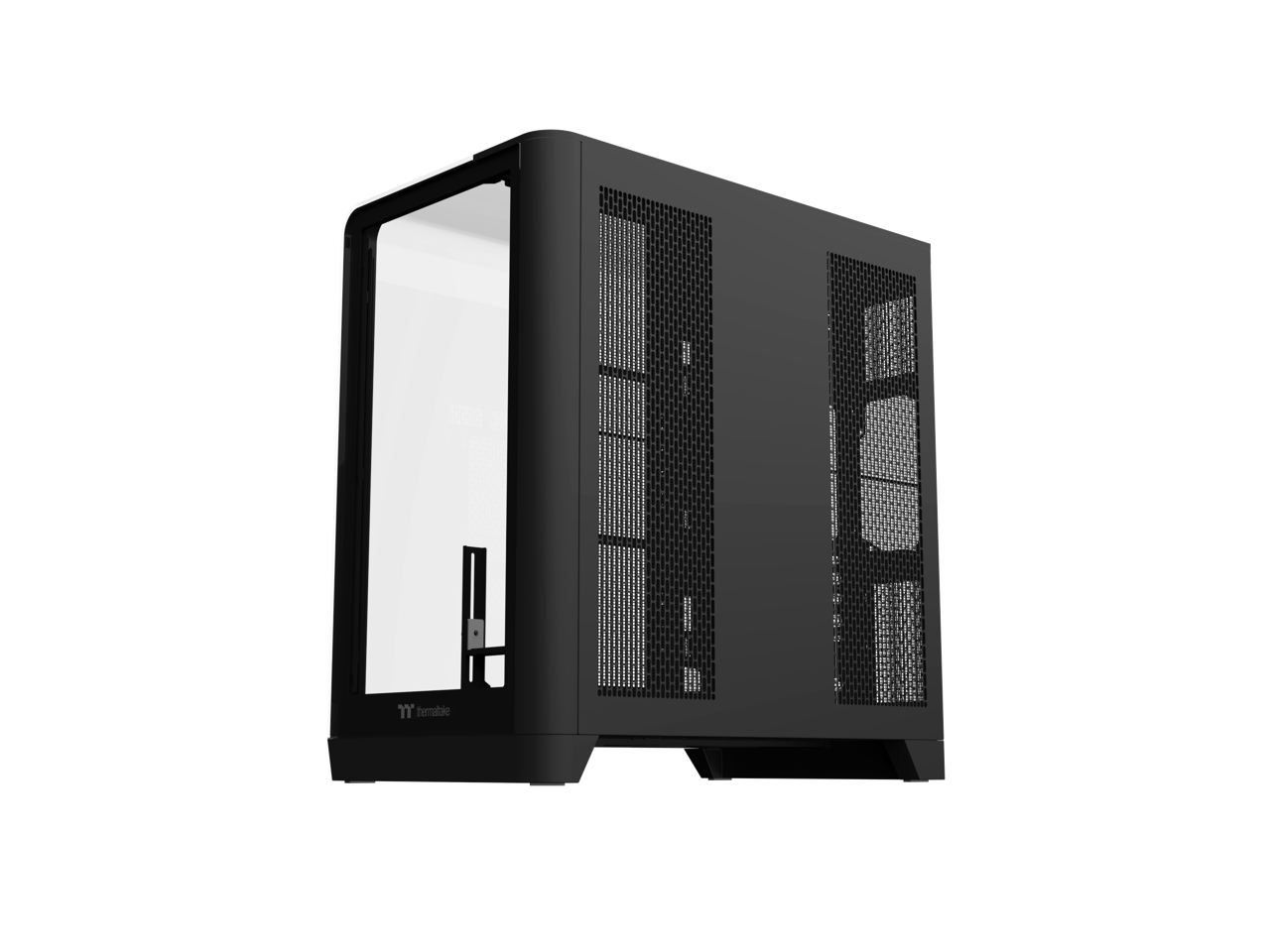 Alt View 2. Thermaltake - View 390 TG Mid Tower Chassis - Black.