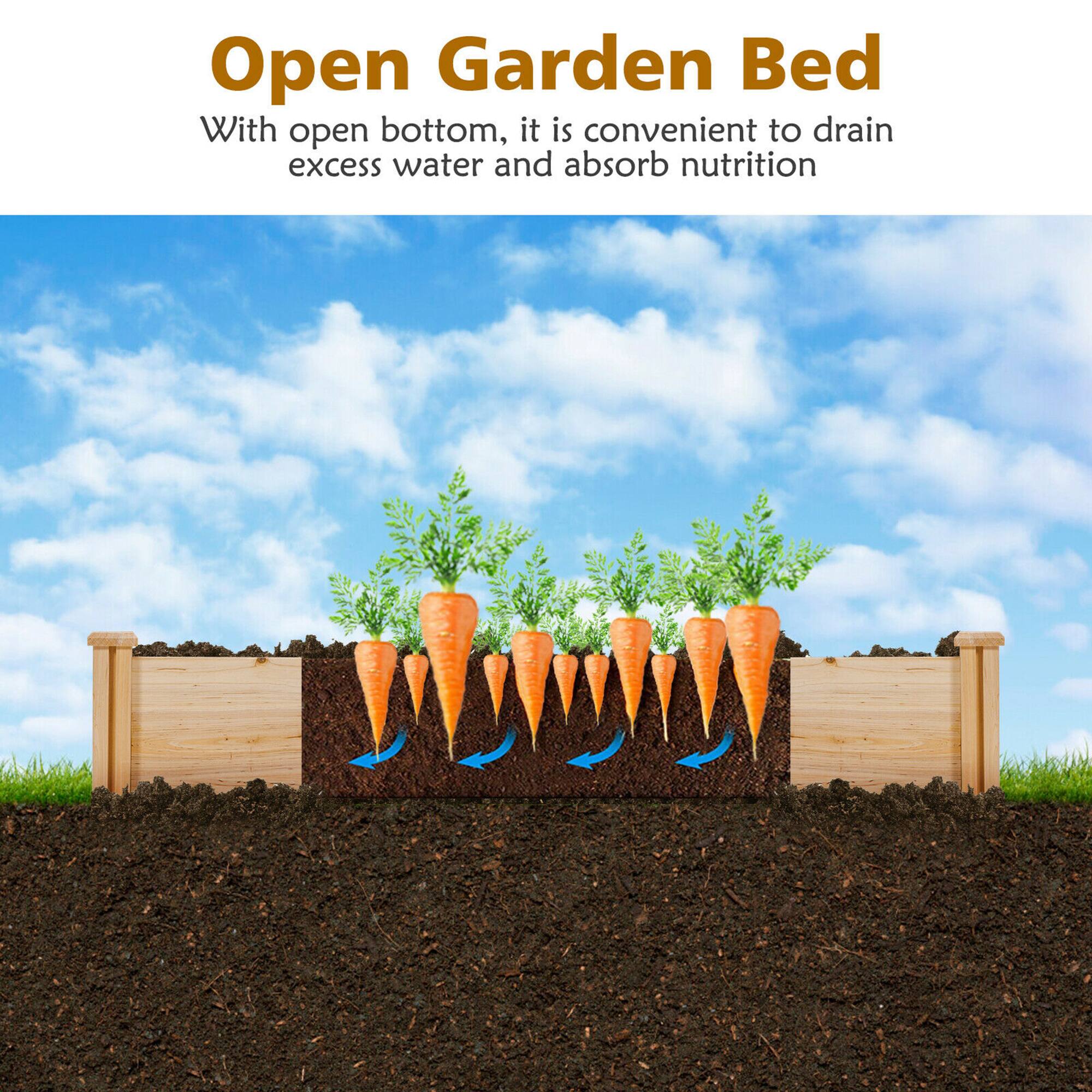 Open Garden Bed

With open bottom, it is convenient to drain excess water and absorb nutrition.