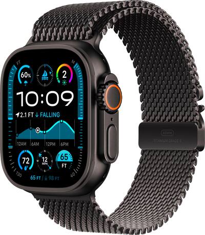 Apple Watch Ultra 2 (GPS+Cellular) 49mm Titanium Case with Black Apple Watch Ultra 2 (GPS+Cellular) 49mm Titanium Case with Black
