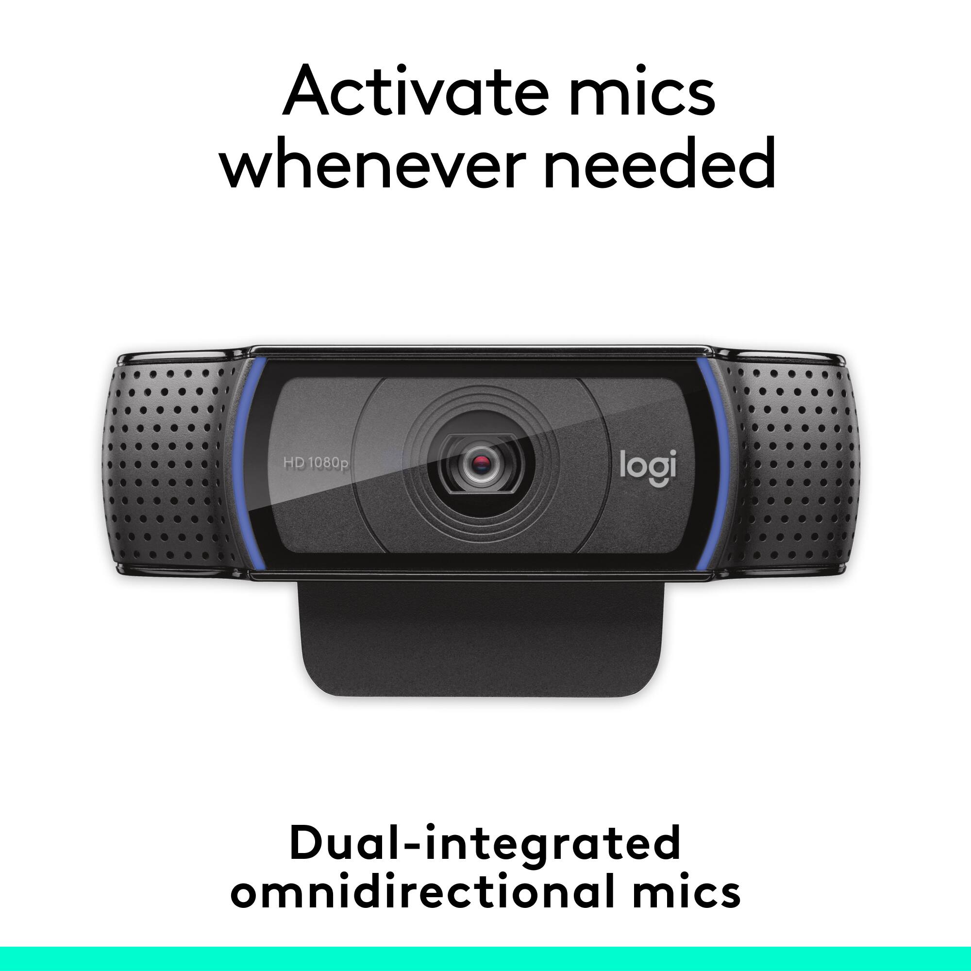Activate mics whenever needed

HD 1080p

Dual-integrated omnidirectional mics