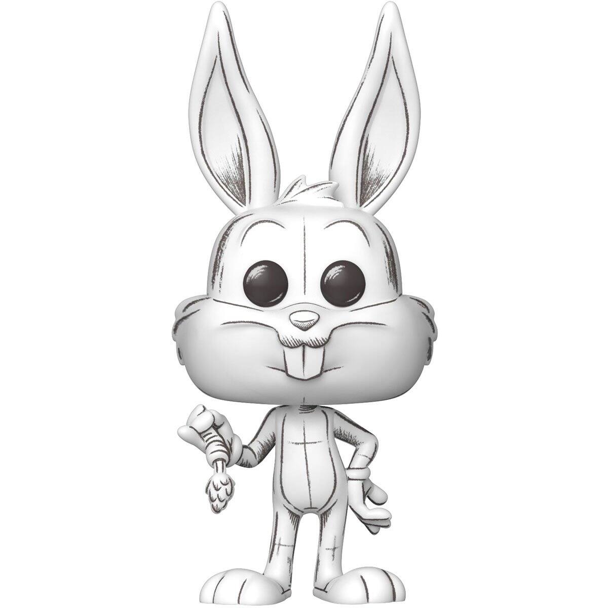 Angle. Funko - Funko POP! Animation: Looney Tunes - Bugs Bunny, Sketched   - COLLECTIBLES - Multicolor.