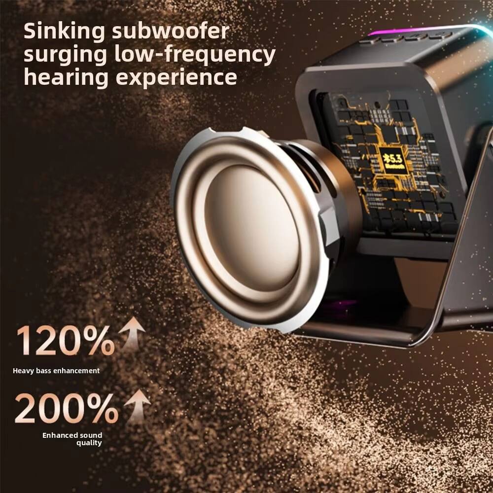 Sinking subwoofer surging low-frequency hearing experience

120% Heavy bass enhancement

200% Enhanced sound quality