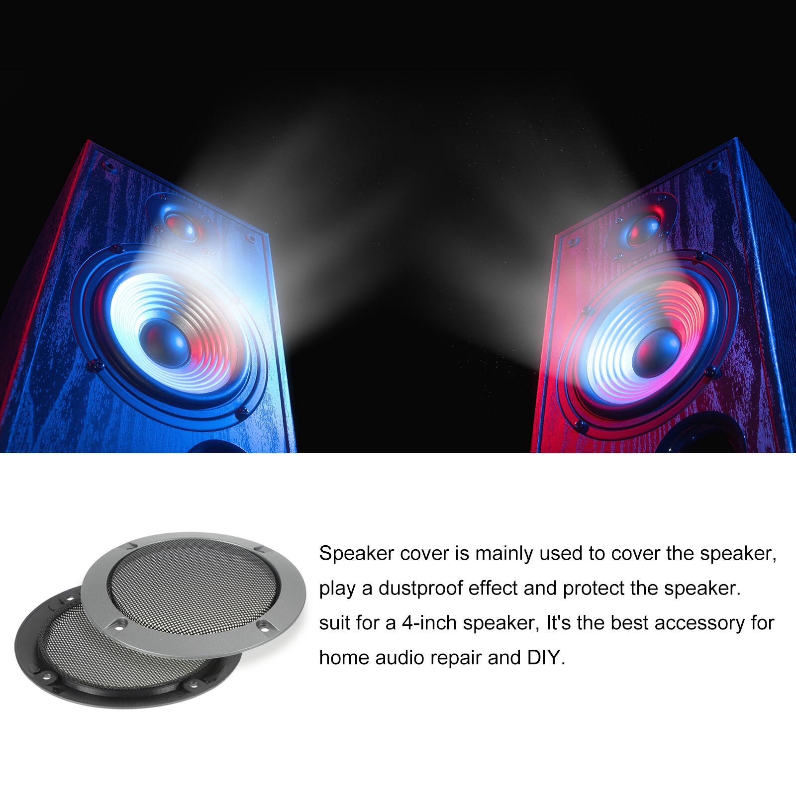 Speaker cover is mainly used to cover the speaker, play a dustproof effect and protect the speaker. It's the best accessory for home audio repair and DIY.