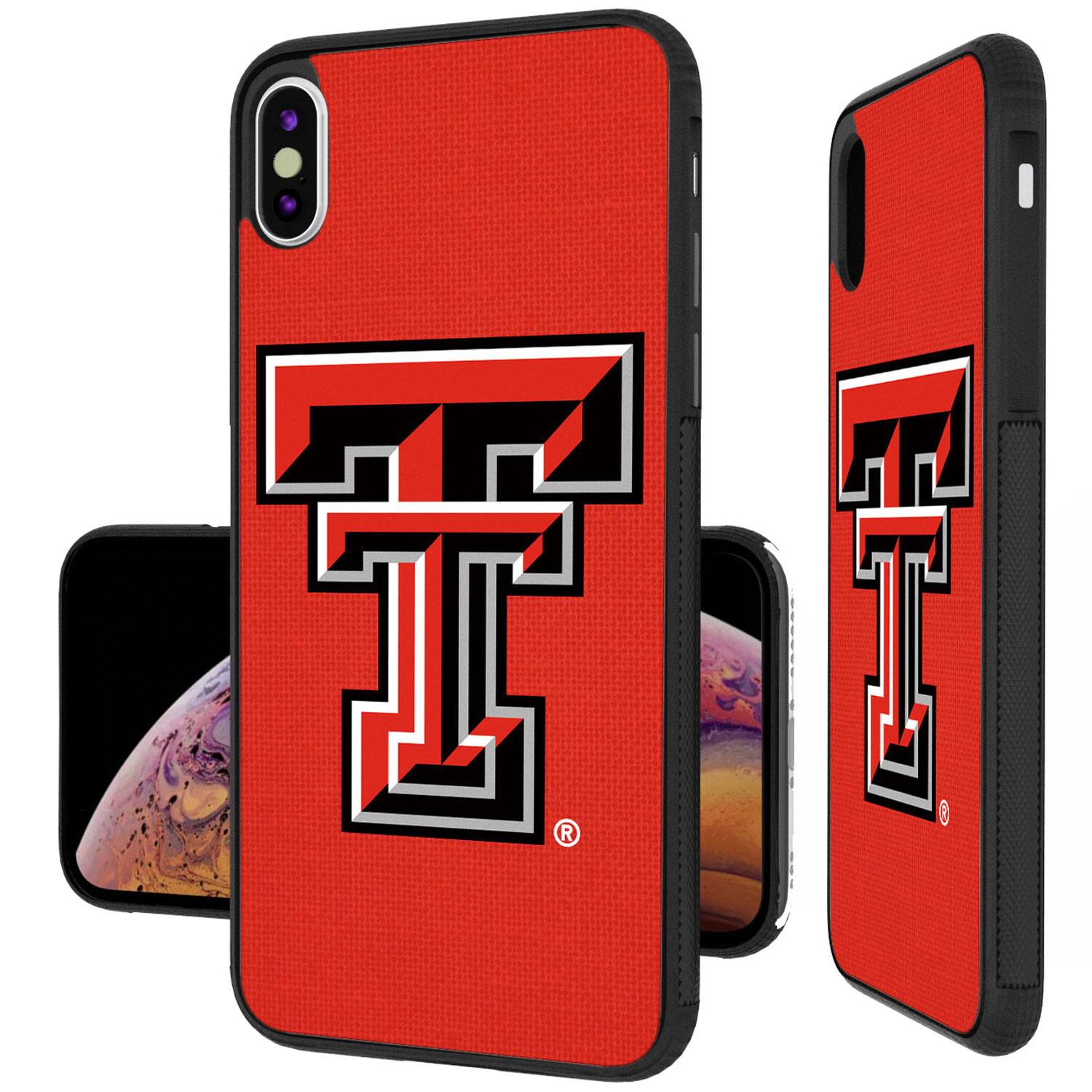 Alt View 3. Keyscaper - Texas Tech Red Raiders iPhone Solid Design Bump Case - 13 Pro - Multicolor.