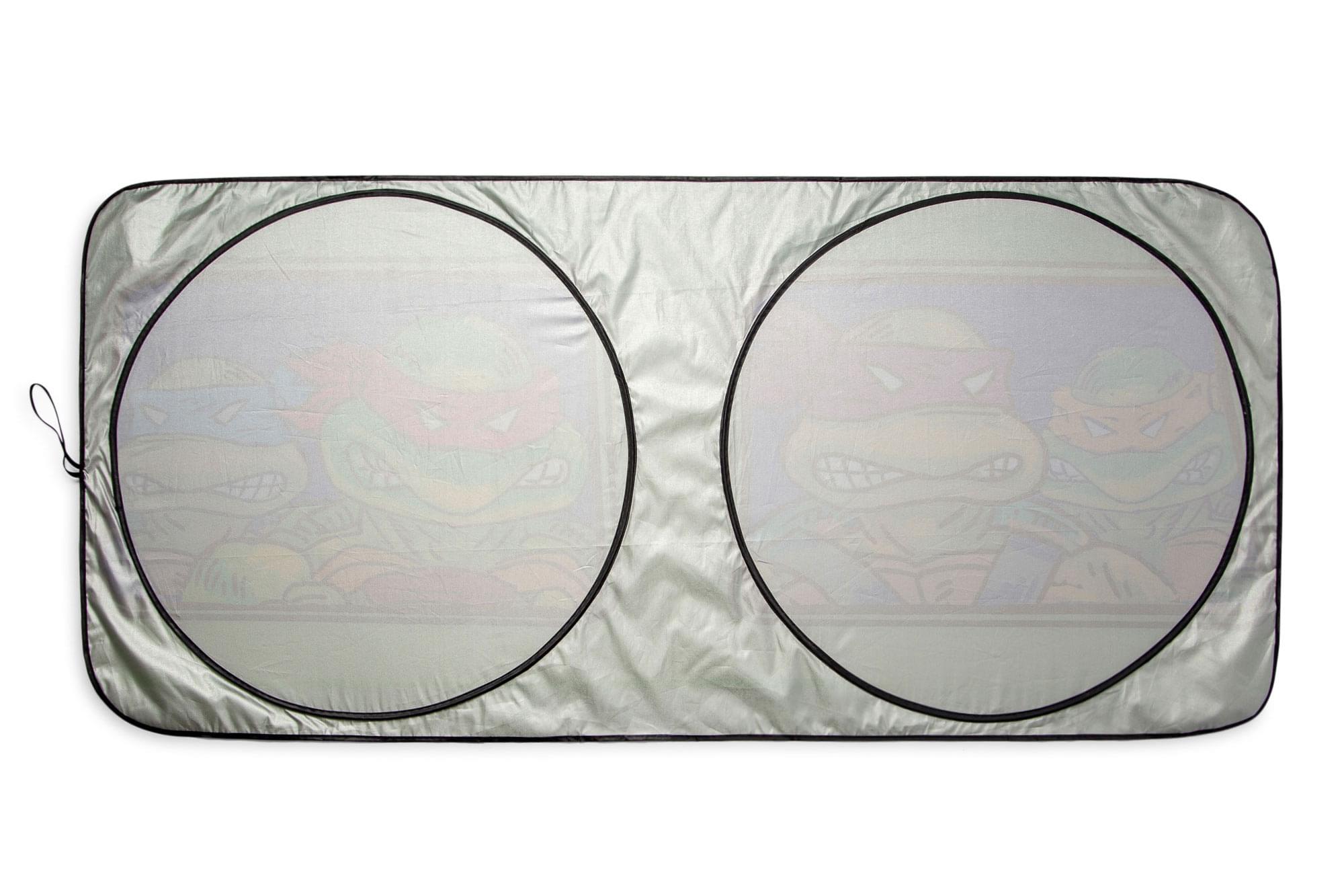 Alt View 1. Surreal Entertainment - Teenage Mutant Ninja Turtles Sunshade for Car Windshield | 64 x 32 Inches - Green.