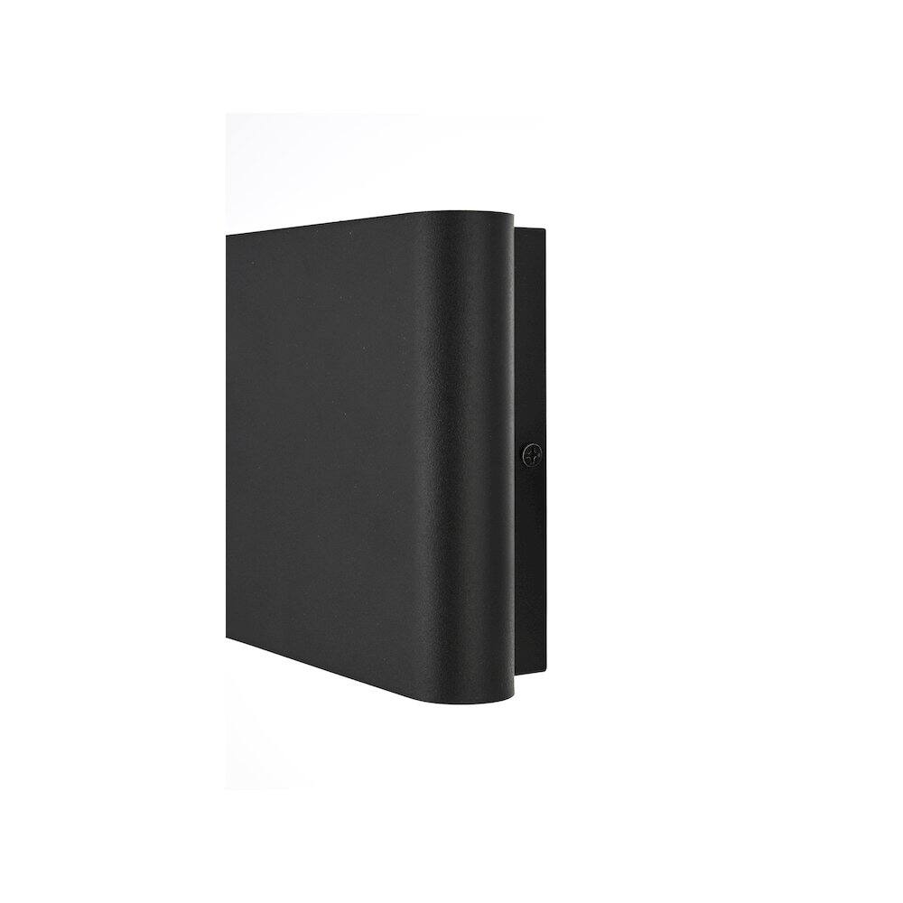 Alt View 1. Elegant Lighting - Clyde 9 inch Outdoor Wall Sconce in Black - Black.
