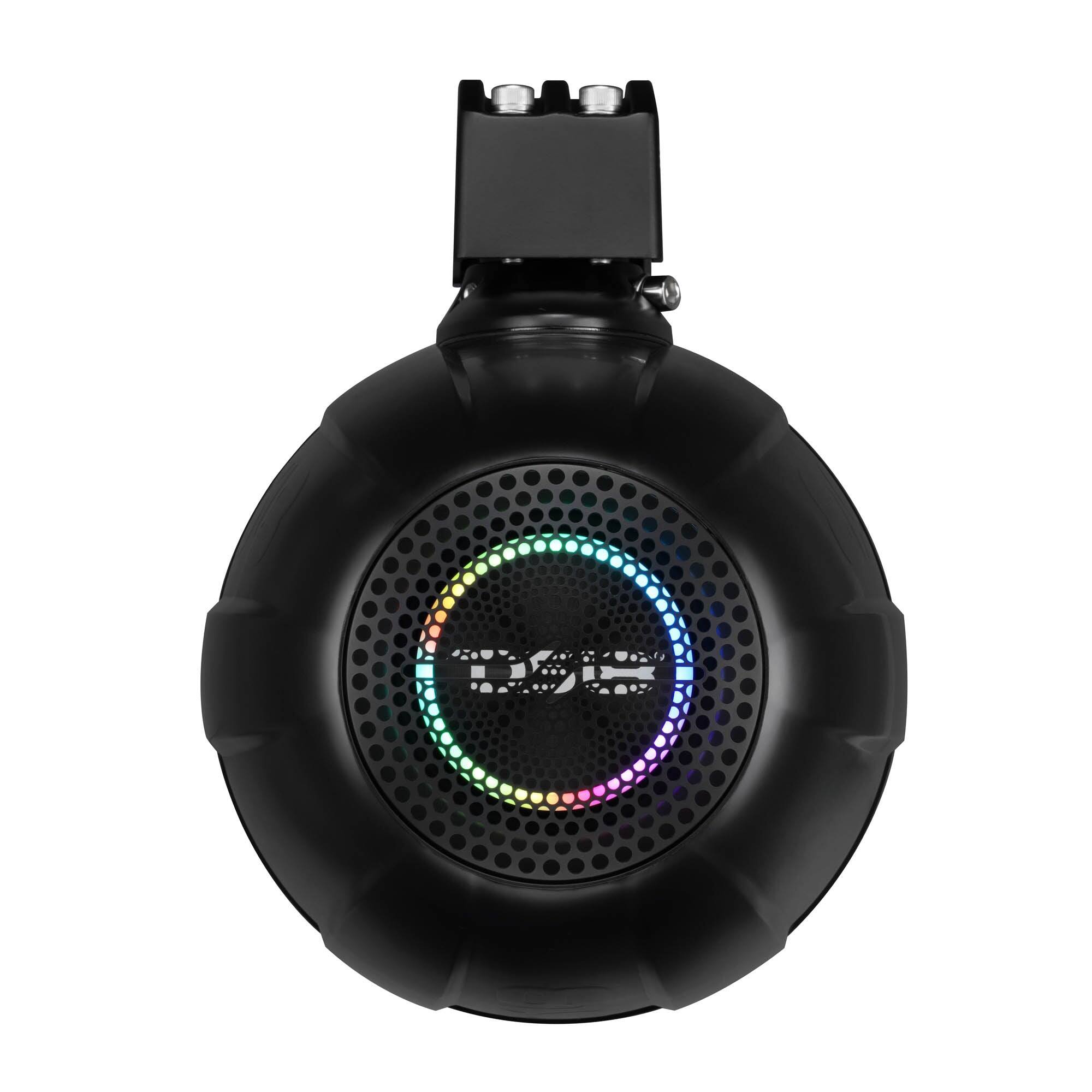 Alt View 3. DS18 Audio - NXL-IQ 8" 2-way Coaxial Neodymium Speaker with Built-in Driver and Grille (Pair), 350W RMS 4-Ohm - Black.