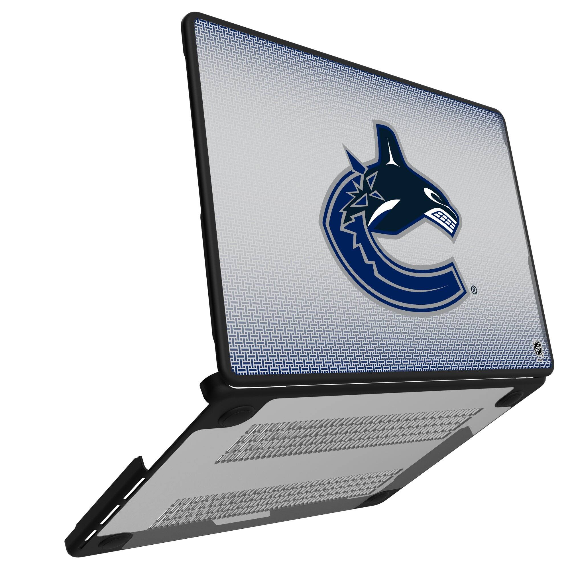 Alt View 1. Keyscaper - Vancouver Canucks Linen MacBook Case - Air 13 in - Multicolor.