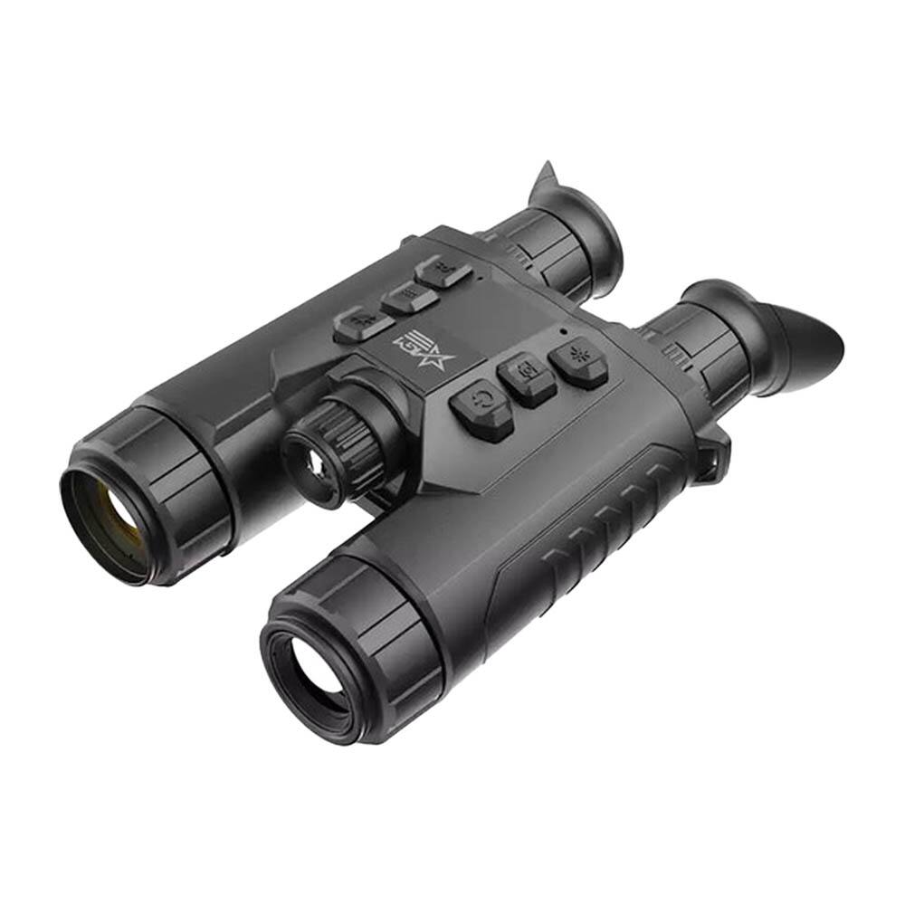 Left. AGM Global Vision - AGM ObservIR LRF 35-384 Dual-Spectrum Thermal & Digital Vision Binoculars, Black - Black.