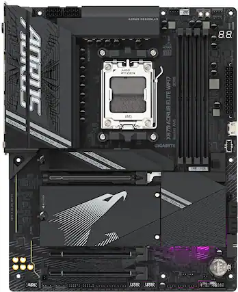 Aorus and AMD have teamed up to create a powerful gaming system. The Aorus RYZEN WIFI7 DDR5 ELITE motherboard is designed for the AMD AM5 socket and features a GIGABYTE EAM M.2 slot for additional storage. The motherboard also includes a thermal guard to keep the system cool during intense gaming sessions. Additionally, the motherboard has USB and SYS FAN headers for connecting fans to improve cooling. The Aorus team has worked closely with AMD to ensure that the system is optimized for performance and reliability.