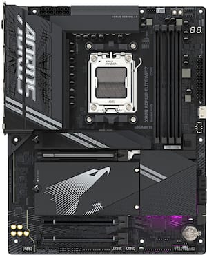 GIGABYTE - X870 AORUS ELITE WIFI7 (Socket AM5) AMD X870 ATX DDR5 Wi-Fi 7 Motherboard - Black