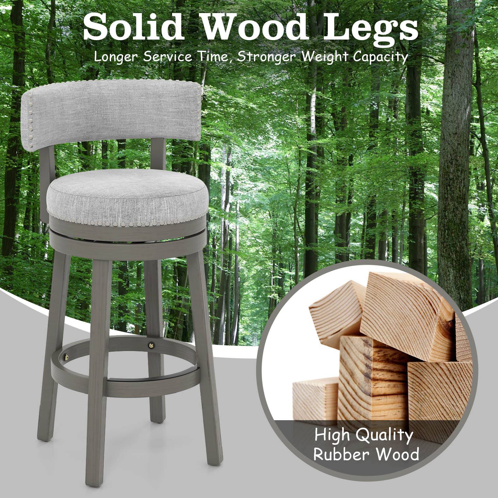 Solid Wood Legs, Longer Service Time, Stronger Weight Capacity, High Quality Rubber Wood