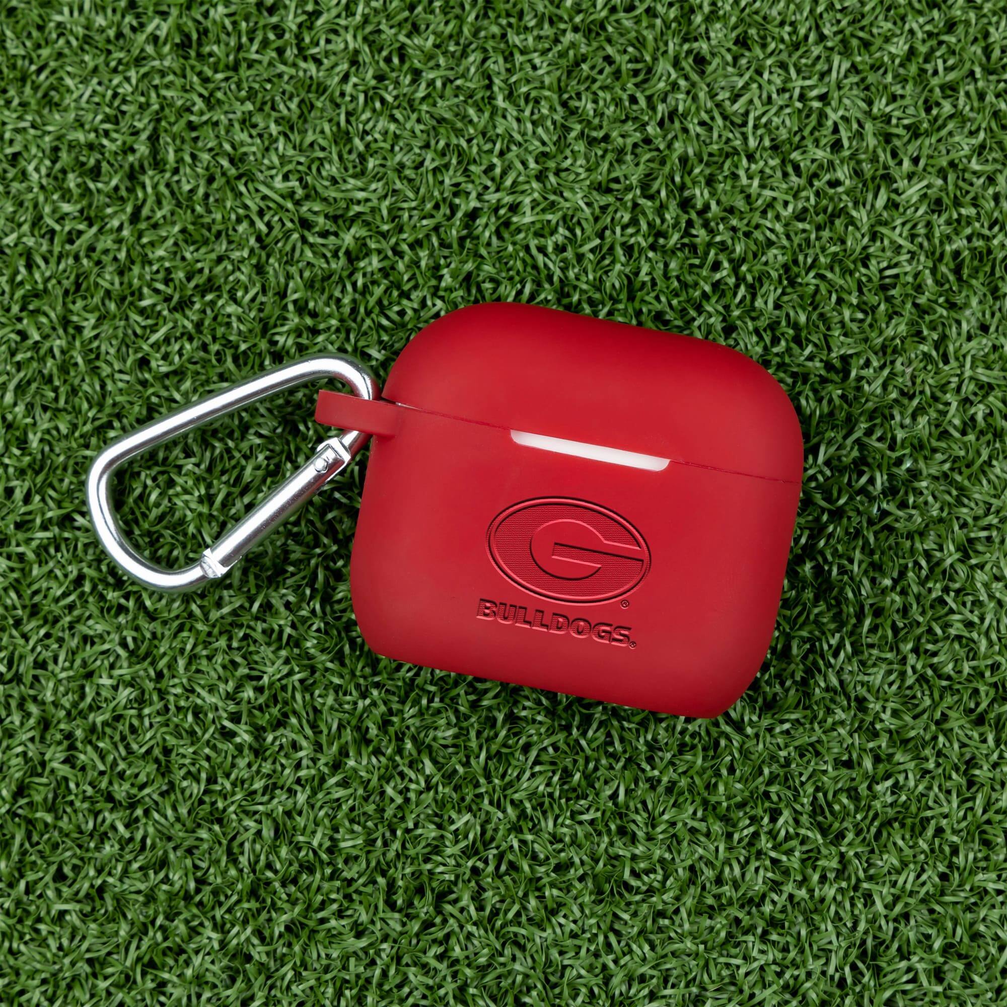 Alt View 1. Affinity Bands - Georgia Bulldogs Debossed Silicone AirPods Gen Three Case Cover - No Size - Multicolor.