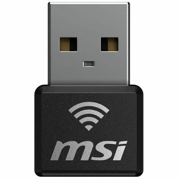Alt View 3. MSI - MSI GUAX18N IEEE 802.11 a/b/g/n/ac/ax Dual Band Wi-Fi Adapter for Computer, Notebook - USB 2.0 - 1.73 Gbit/s - 2.40 GHz - Unknown.