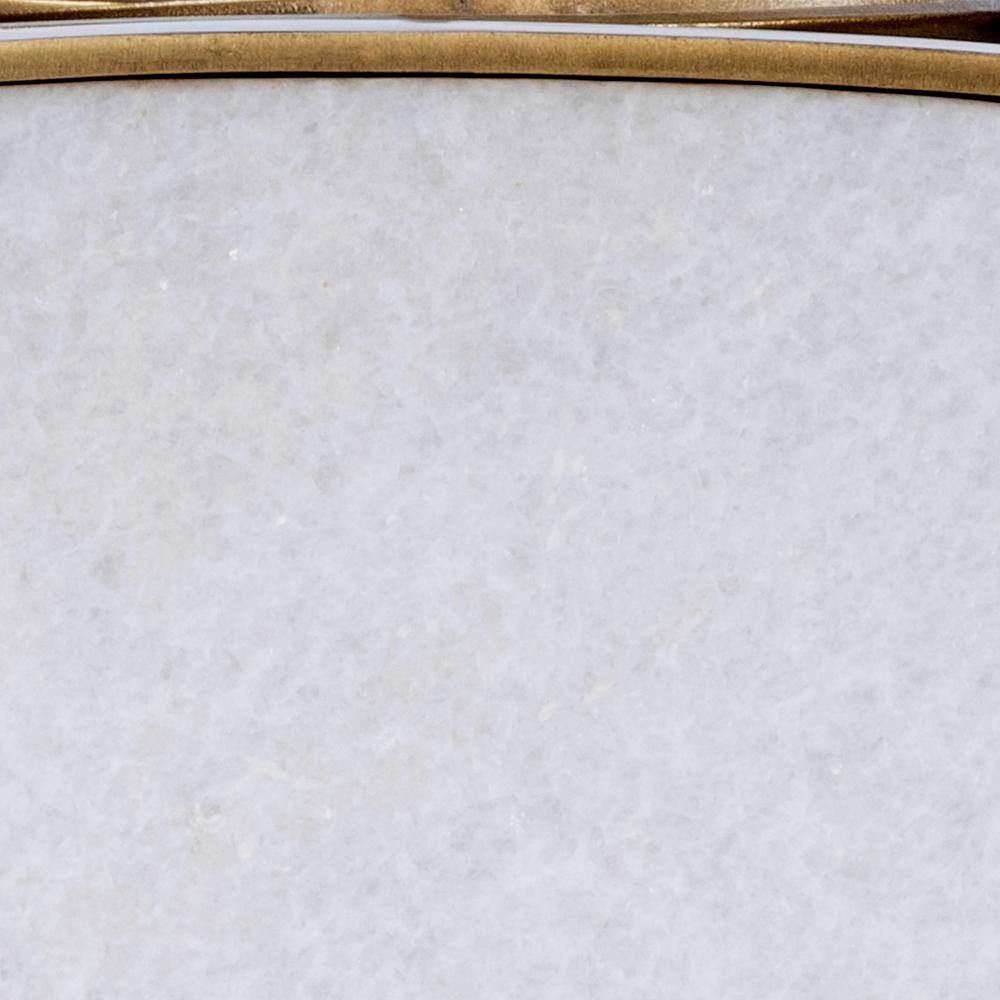 Alt View 6. Butler Specialty - Talulah Oval Marble Side Table - Gold.