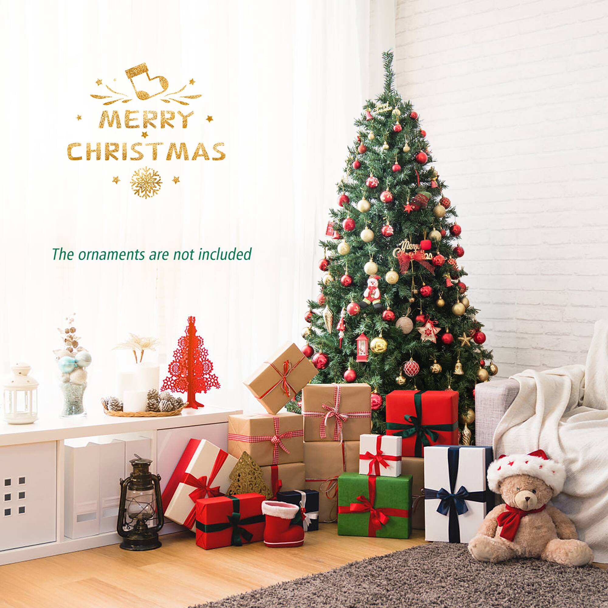 MERRY CHRISTMAS

The ornaments are not included