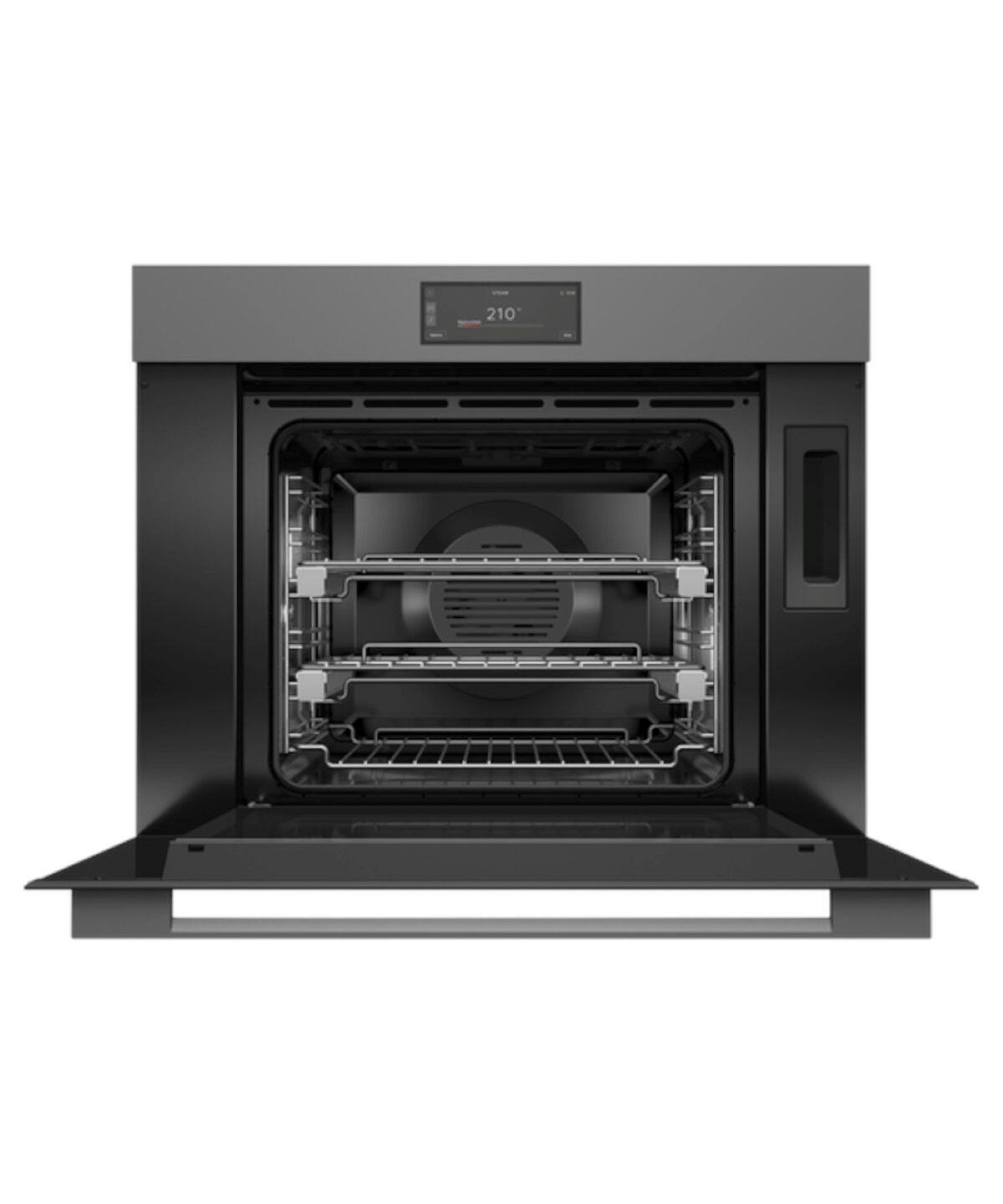 Alt View 11. Fisher & Paykel - 30" Single Combination Steam Oven, 6.8" Touchscreen - Minimal Grey - Gray.