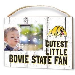 Jardine - Bowie State Bulldogs 8'' x 10'' Cutest Little Weathered Logo Clip Photo Frame - White