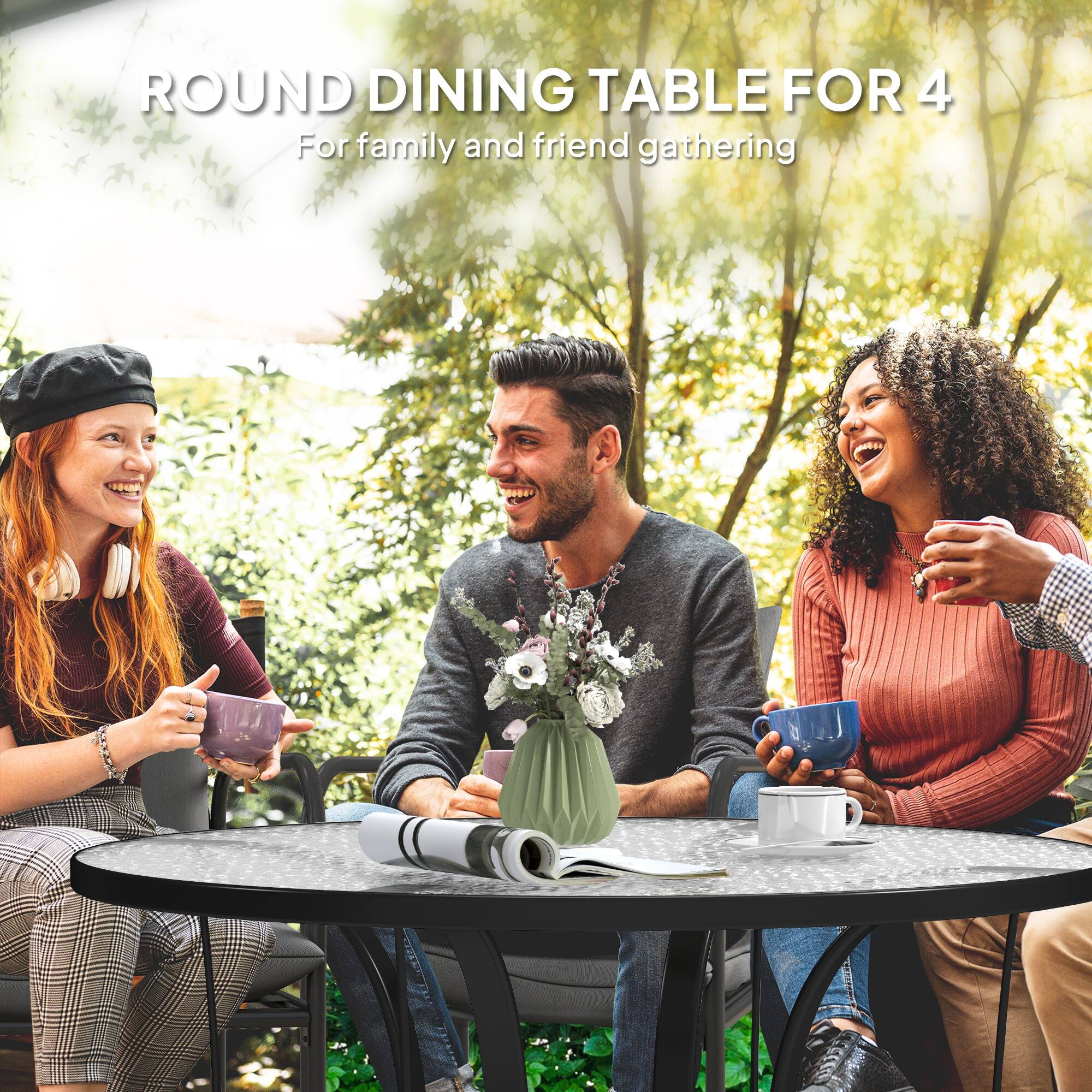 ROUND DINING TABLE FOR 4
For family and friend gathering