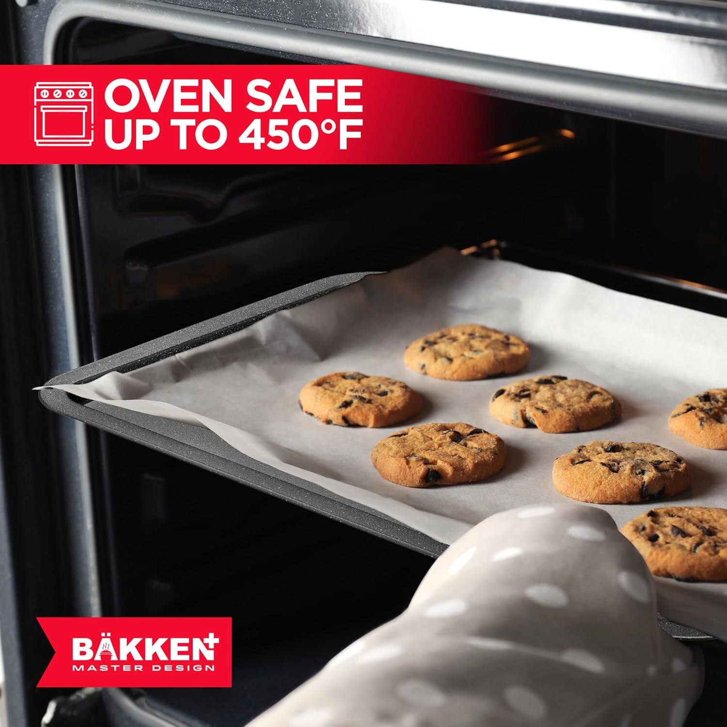 OVEN SAFE UP TO 450°F, BÅKKEN MASTER DESIGN