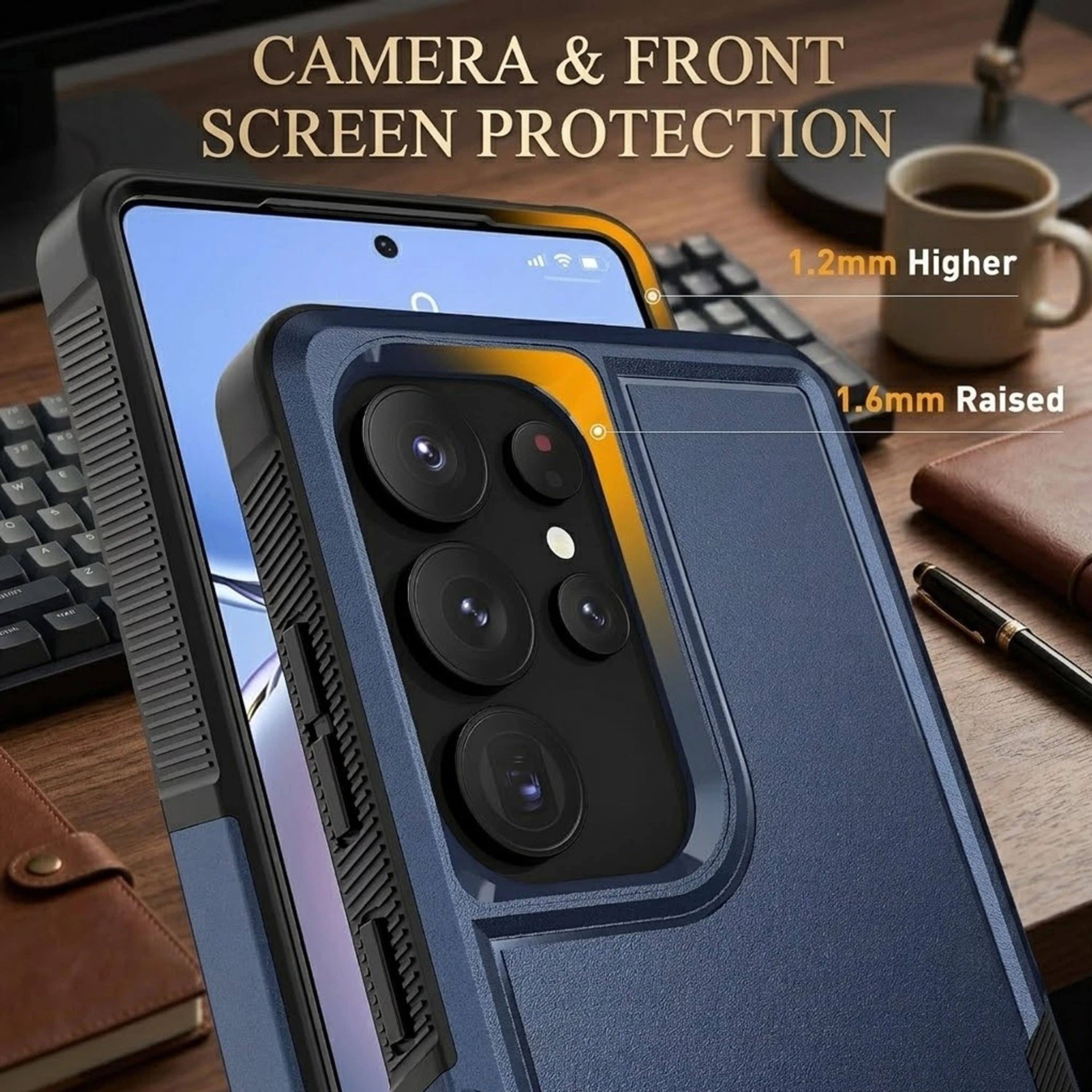 CAMERA & FRONT SCREEN PROTECTION

1.2mm Higher

1.6mm Raised