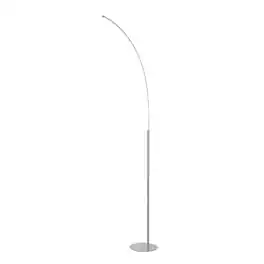 Jonathan Y - Curva 64" Metal Minimalist Modern LED Integrated Floor Lamp - Chrome