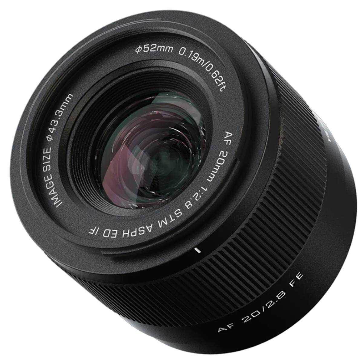 43.3mm SIZE 43 IMAGE  
52mm  
AF 20mm 1:2.8  
8 IF 03 ASPH STM  
FE AF 20/2.8
