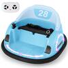 Front. Costway - Costway 12V Electric 360° Spin Car Toy Ride on Bumper Car for Toddlers with Remote Control - Light Blue.