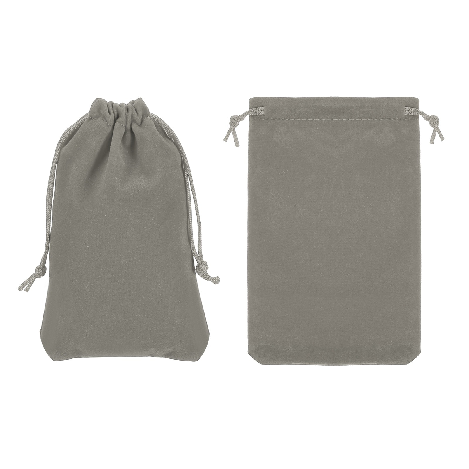 Unique Bargains - Bluetooth Headphone Bag, 2pcs 7.87x3.94 Inch Travel Headset Carrying Storage Pouch Drawstring for Over-Ear Headphones - Gray