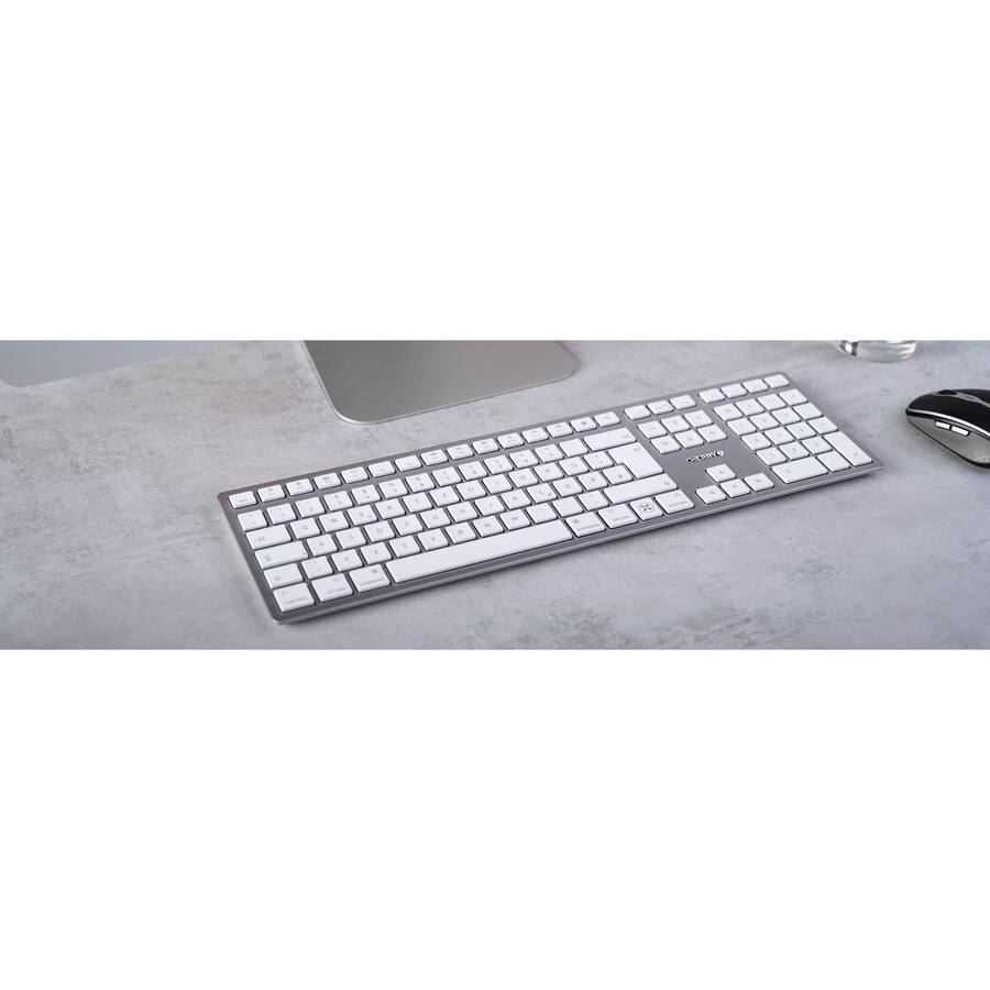 Alt View 1. CHERRY - KW 9100 Slim Wireless Keyboard for Mac - Silver.
