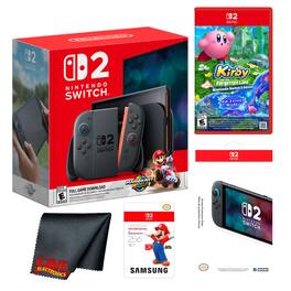 Switch 2, Mario Kart World Bundle, Kirby and the Forgotten Land, Bundle - Nintendo Switch 2