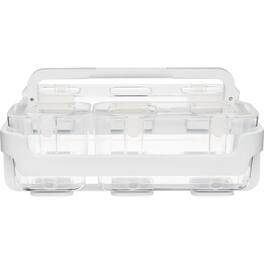 Deflecto - Stackable Caddy Organizer 6.50" x 14" x 10.50" Plastic - White