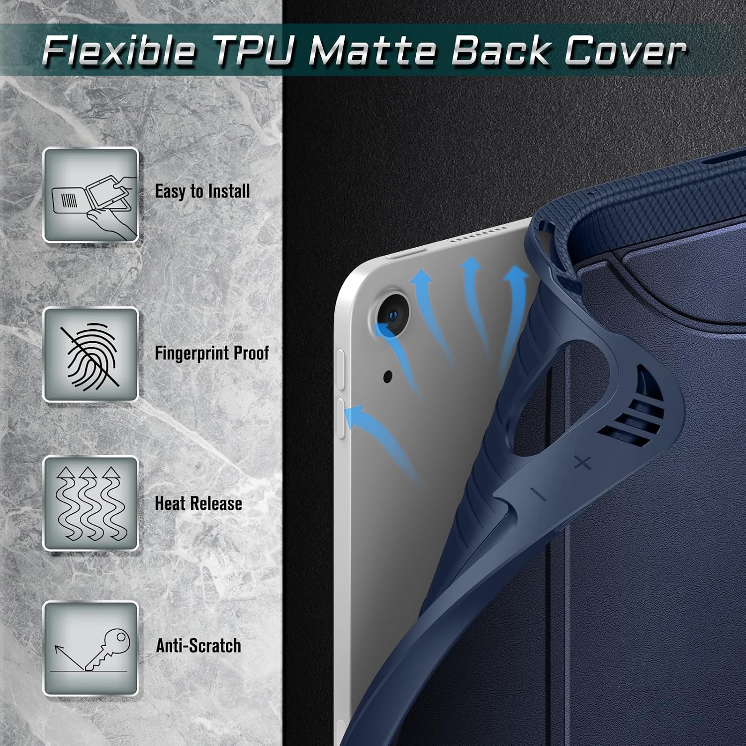 Flexible TPU Matte Back Cover

- Easy to Install
- Fingerprint Proof
- Heat Release
- Anti-Scratch