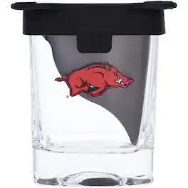 Indigo Falls - Arkansas Razorbacks 10oz. Ice Wedge Glass - Multicolor