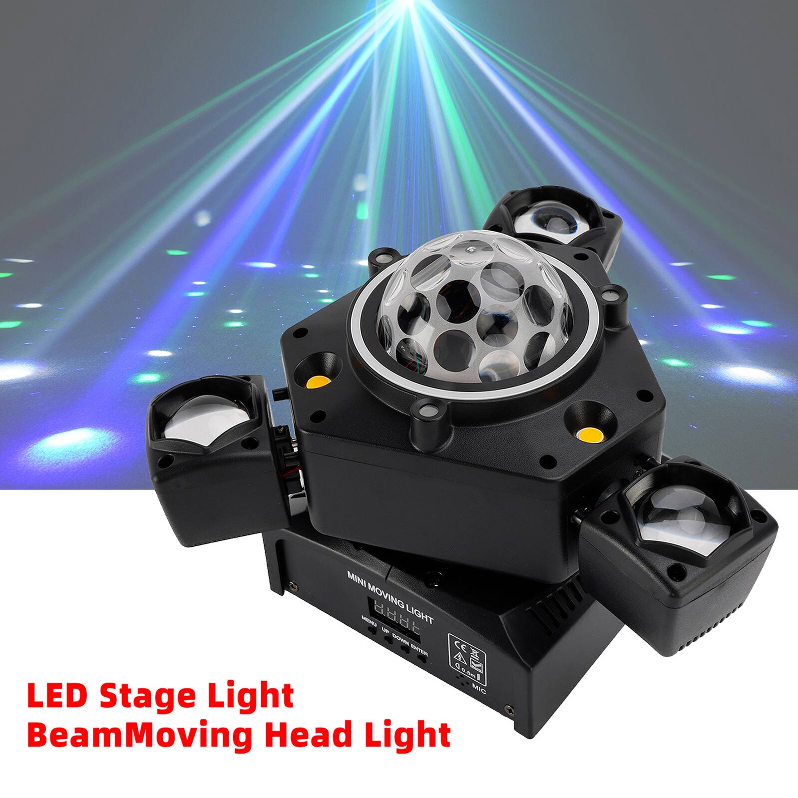 MINI MOVING LIGHT ... - DOWN lmooD CA KIX LED Light MIC Stage BeamMoving Head Light

LED Stage Light
BeamMoving Head Light