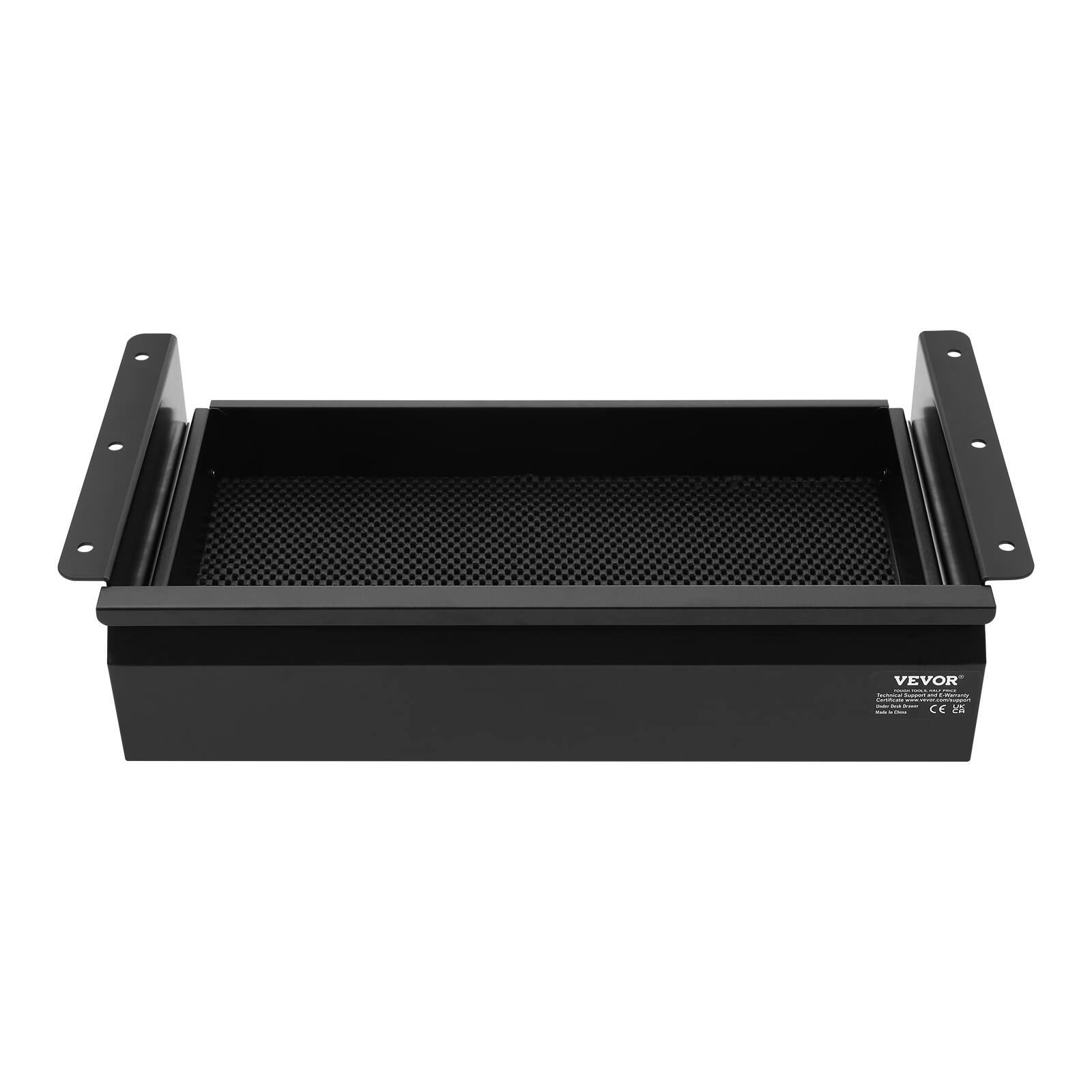 Alt View 5. VEVOR - 16" Wide Under Desk Drawer Slide Out, Under Desk Mounted Pull-out Drawer Attachment, Hidden Desktop Storage Organizer - Black.