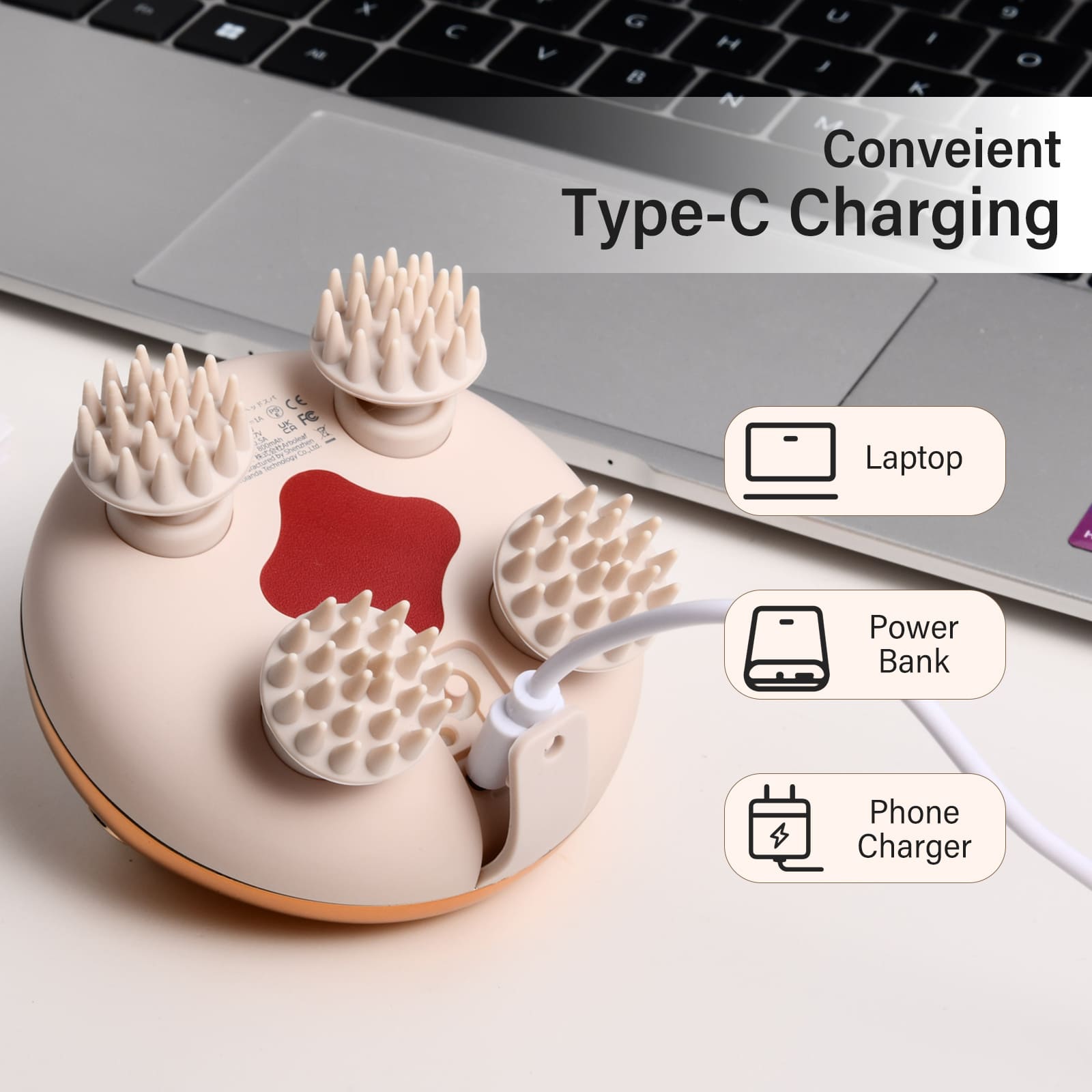 Convenient Type-C Charging

Laptop  
Power Bank  
Phone Charger