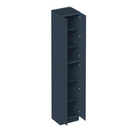 Boyel Living - 30-in W x 96-in H x 27-in D Shaker RTA Kitchen Pantry Tall Cabinet with Soft-Close - Charcoal Blue