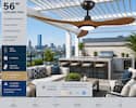 56" CEILING FAN
MODERN DESIGN
TEAK FINISH
3 ABS BLADES
INTEGRATED LED LIGHT
IP66 RATED
9 SPEEDS
REMOTE INCLUDED
REVERSIBLE MOTOR
matter ENABLED
Seamless smart home compatibility
Works with Apple Home, Google Home, Amazon Alexa, Samsung SmartThings, and more.
QUIET OPERATION
ENERGY EFFICIENT
ALL SEASON USE
REVERSIBLE MOTOR
PREMIUM QUALITY
IP66 RATED