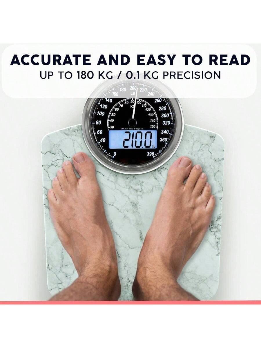 ACCURATE AND EASY TO READ  
UP TO 180 KG / 0.1 KG PRECISION