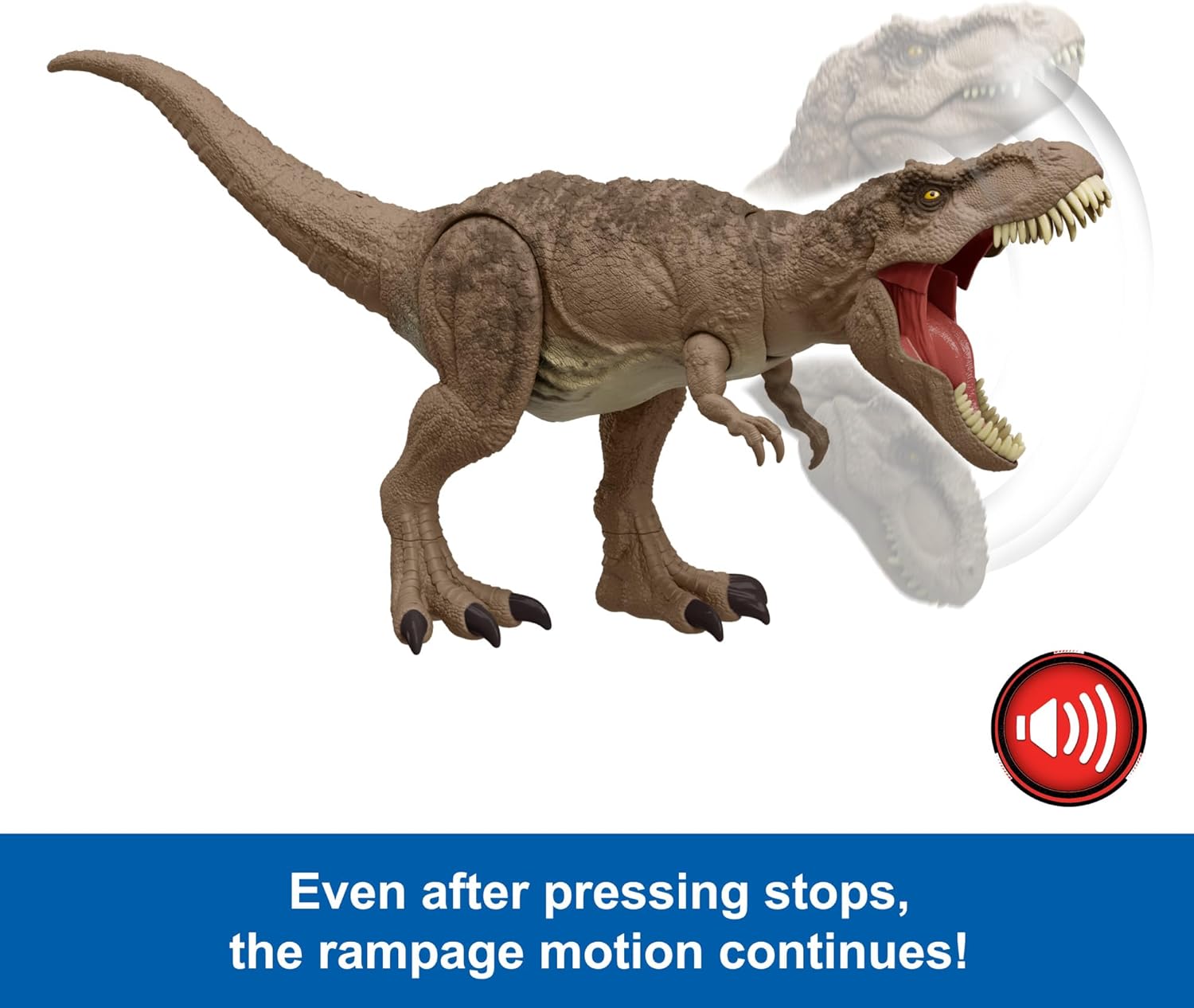 Even after pressing stops, the rampage motion continues!