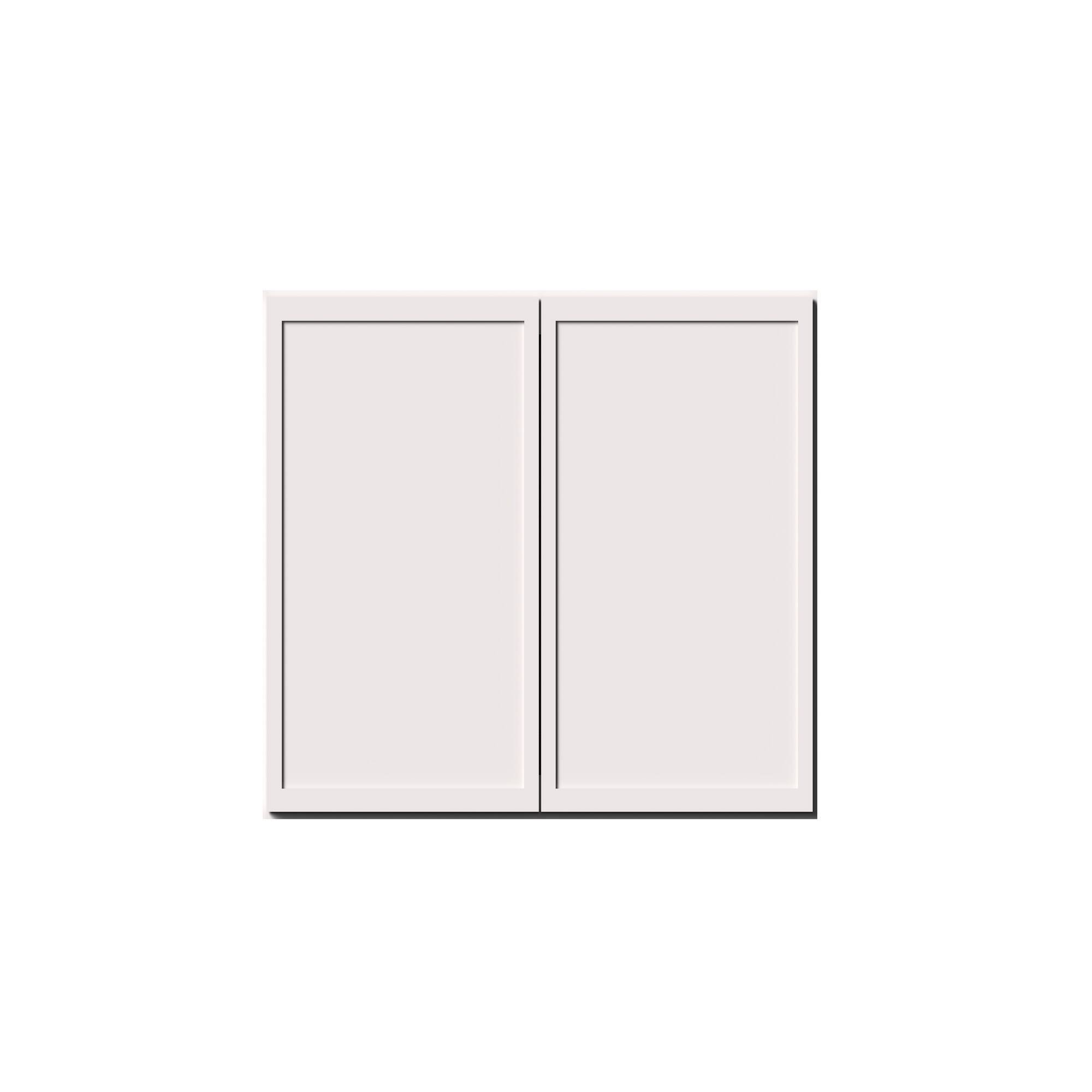 Alt View 1. Boyel Living - 30-in W x 18-in H x 12-in D Slim Shaker RTA Kitchen Wall Cabinet with Soft-Close - Snow White.
